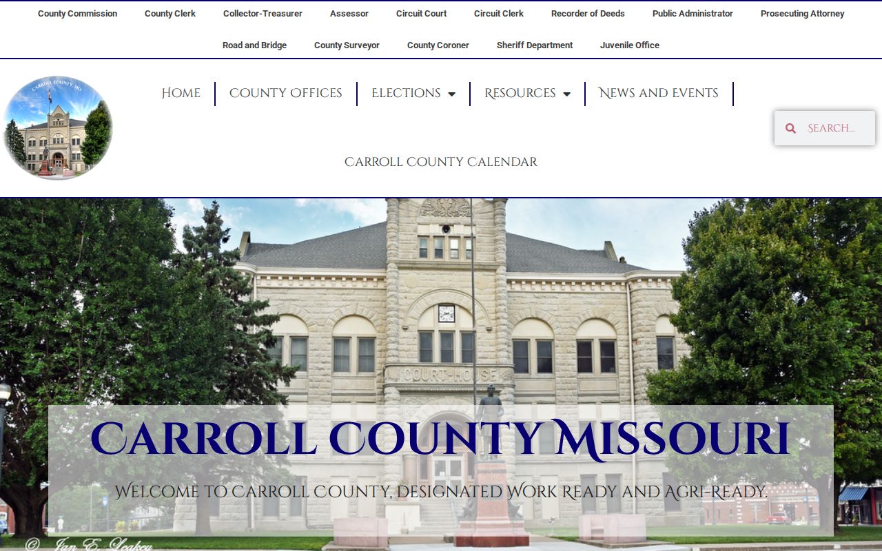 Carroll County criminal history courthouse record offices